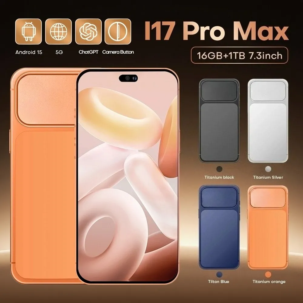Original I17 Pro Max 4G LTE Mini Smartphone   7.3... 