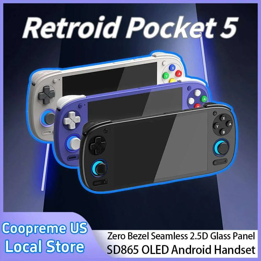 Retroid Pocket 5 Handheld Game Console RP5 Retro Games SD865 Android 13 ...
