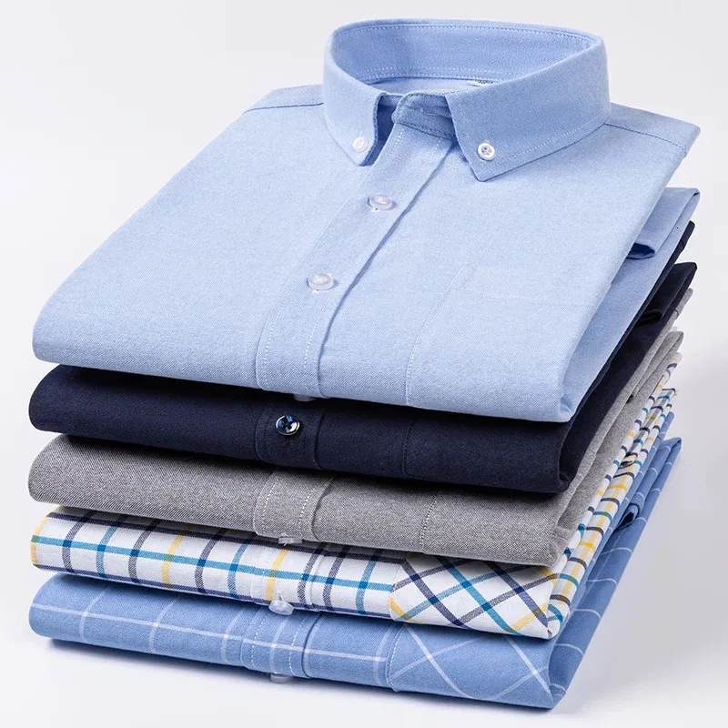 oxford dress shirt 8xl Mens Slim Fit Oxford Long Sleeve Vertical Striped... From Shen8407,  Rs.1,441.25