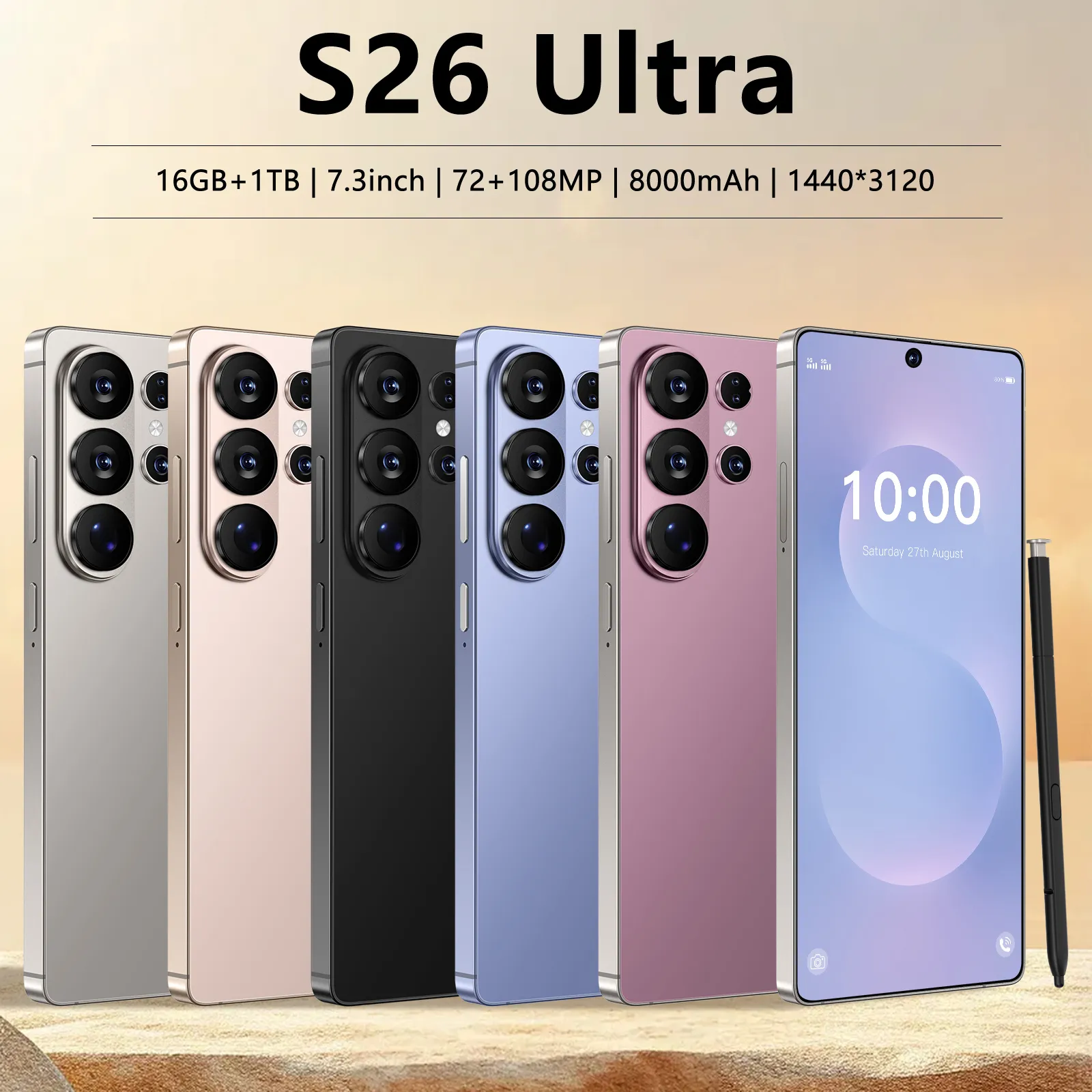 S26 Ultra 5G Smartphone   Android 15   8000mAh... 