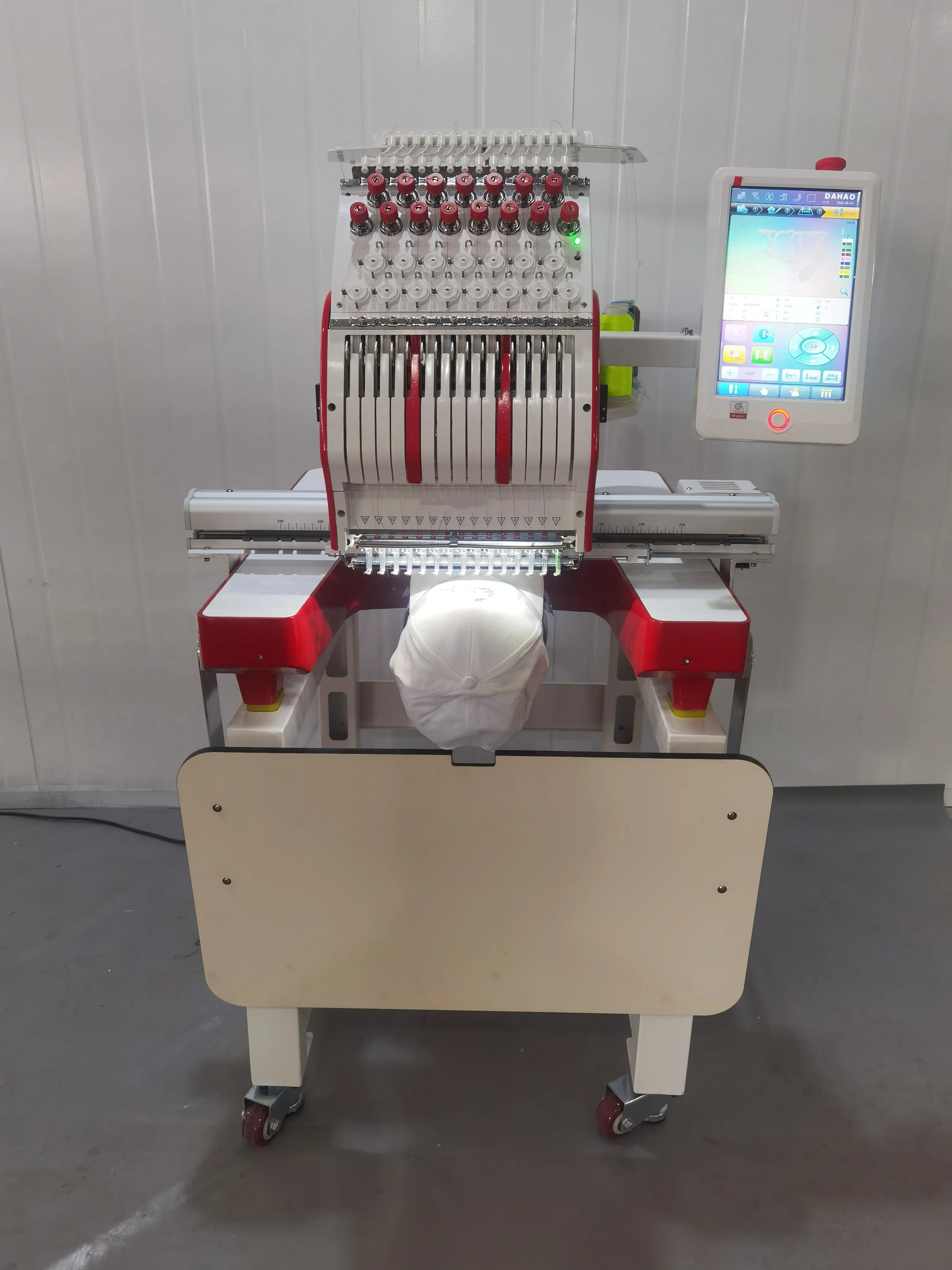 Computerized 12-Needle Flat Embroidery Machine with 15.7 × 17.7 in ...