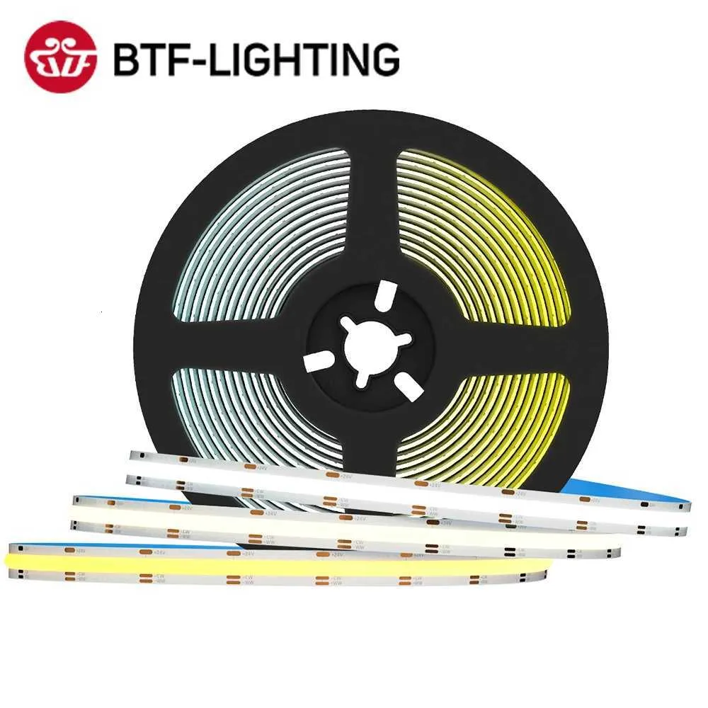 COB LED Light Strip 640 LEDs High Density Flexible 10mm Width RA90 ...