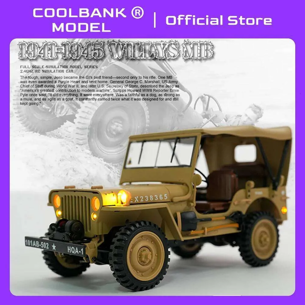 COOLBANK 1/14 HG4 58 Willys Jeep Alaşım RC Elektrikli Yi TL2