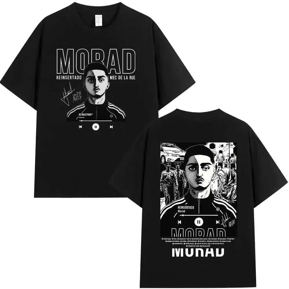 Rapper Morad MDLR Pattern 2026 Summer Men's Hip Hop Retro Fashion ...