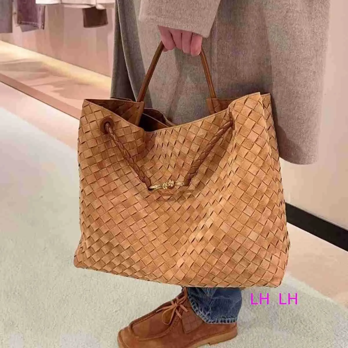 Luxury Bag New Suede Handmade Woven Tote Bag Extra... From 249,3 