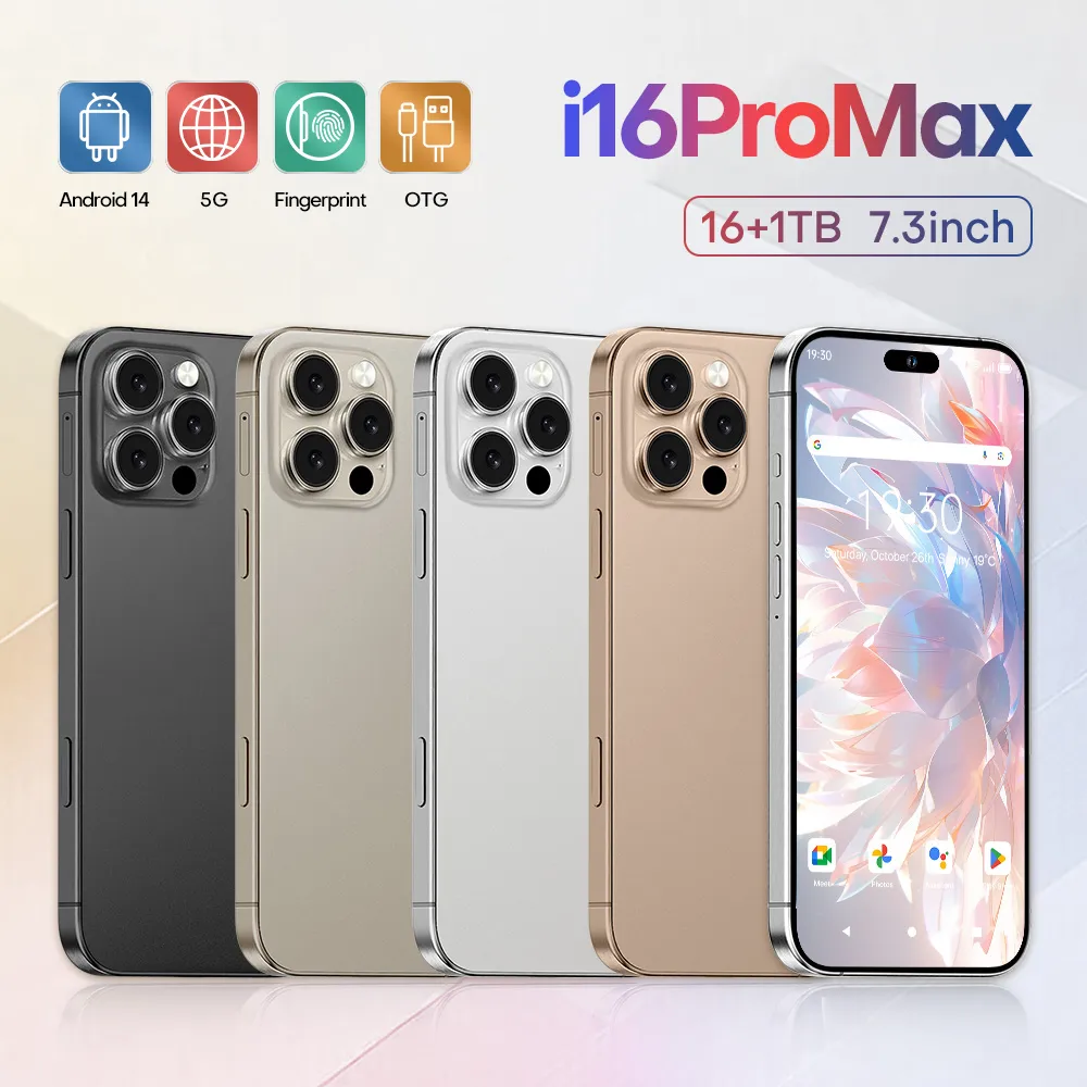 I16Pro Max 5G Smartphone   Snapdragon 8 Gen3, 7.3... 