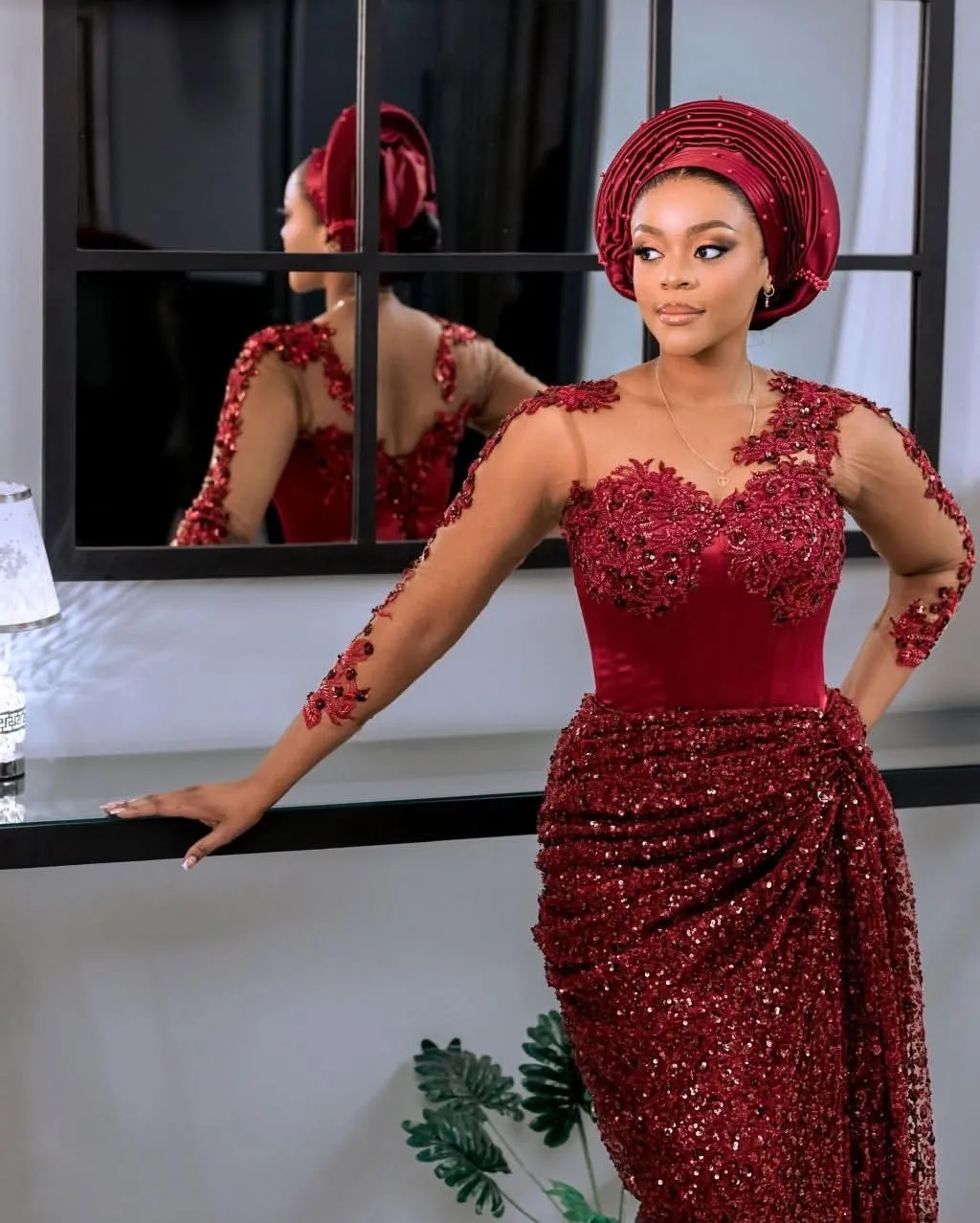 burgundy lace sheath dress Self-Portrait - Burgundy Floral Lace Midi Dress