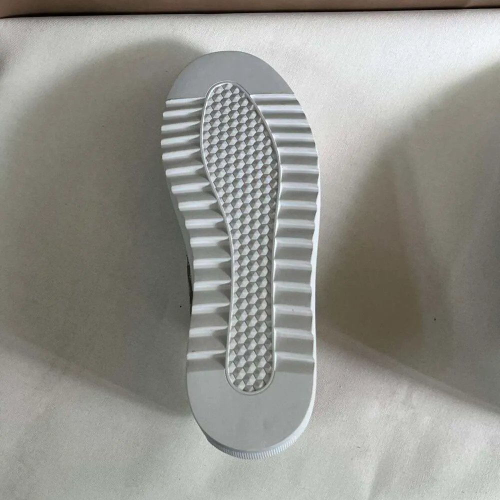 Okimoz Green White Textured Platform Sneakers Casual Comfortable Thick Soled Shoes Big Size_voghion.com