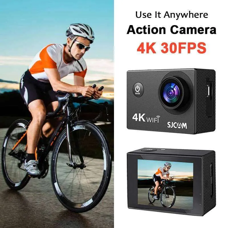 SJCAM SJ4000 空気 4 K ビデオ 30 メートル防水 2.4 グラム WiFi...を 