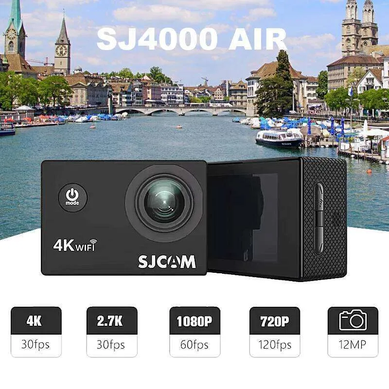 SJCAM SJ4000 空気 4 K ビデオ 30 メートル防水 2.4 グラム WiFi...を 
