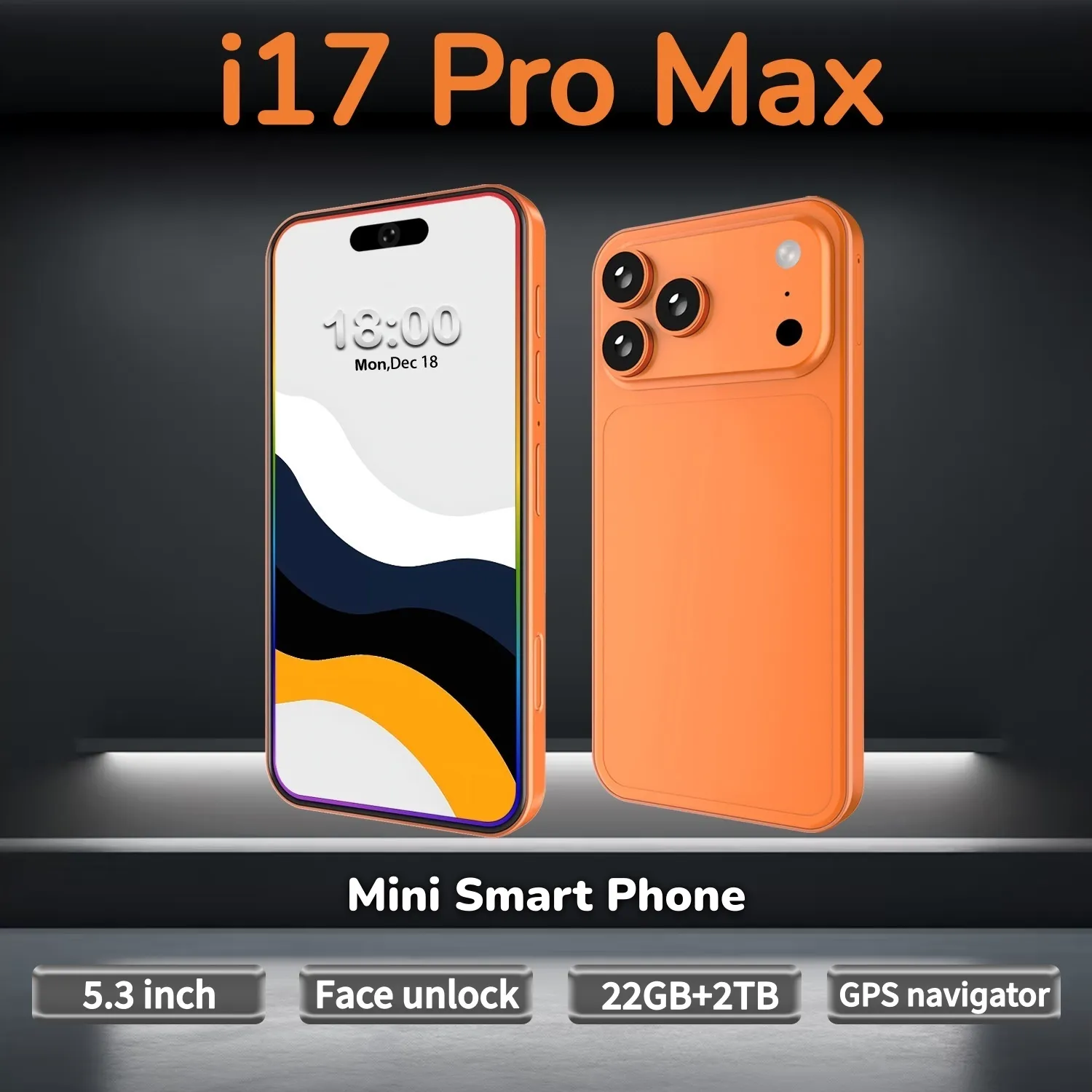 New I17 Pro Max 5G Smartphone   Snapdragon 8 Elite... 