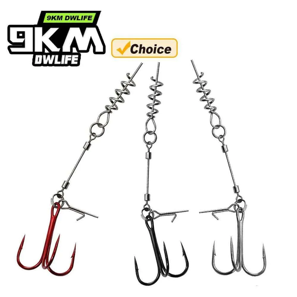 Stringer Rig 9KM Fishing Stringer Rig 3 Pack With Treble Hooks And... From Aside01 ...