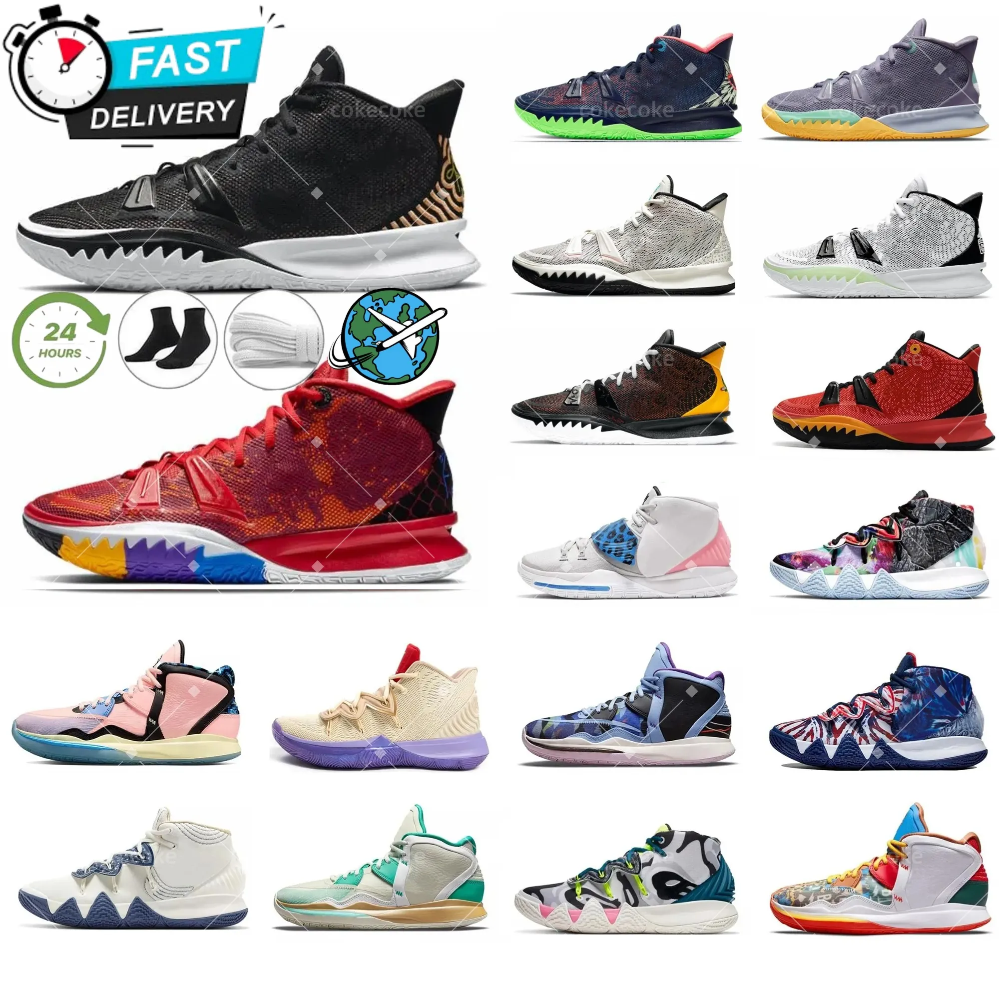 Мужские Баскетбольные Кроссовки Top Kyrie 7 One World... От $41.83 