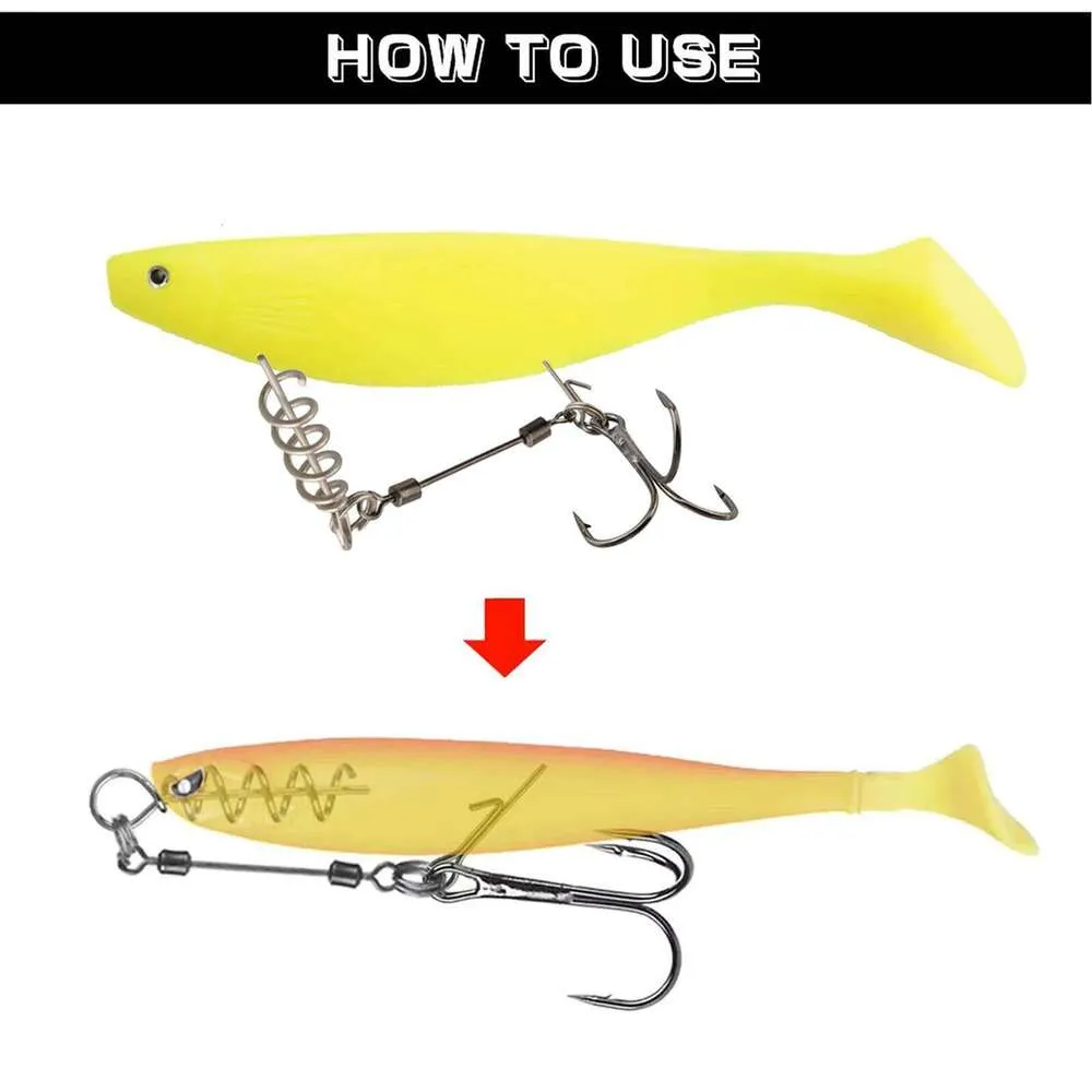 Stringer Rig 9KM Fishing Stringer Rig 3 Pack With Treble Hooks And... From Aside01 ...