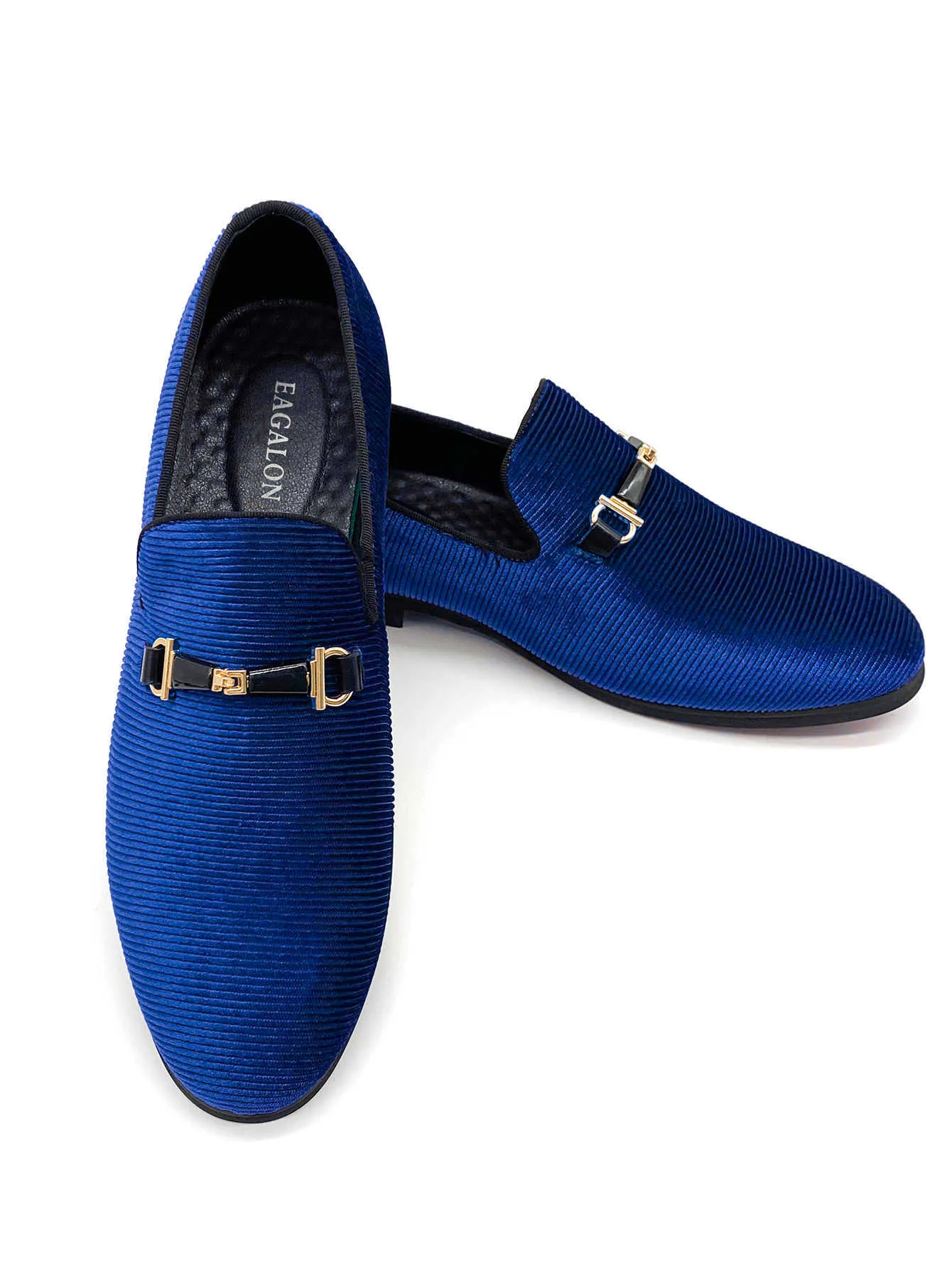blue and gold mens dress shoes Bulk Black Corduroy Velvet Loafers Horsebit... From Nxylightluxury, $41.84 ivorycreamy