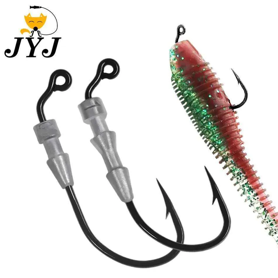 JYJ 0.6g and 1g Barbed Hook Jigging Fishing Rigs for Ice Fishing from ...