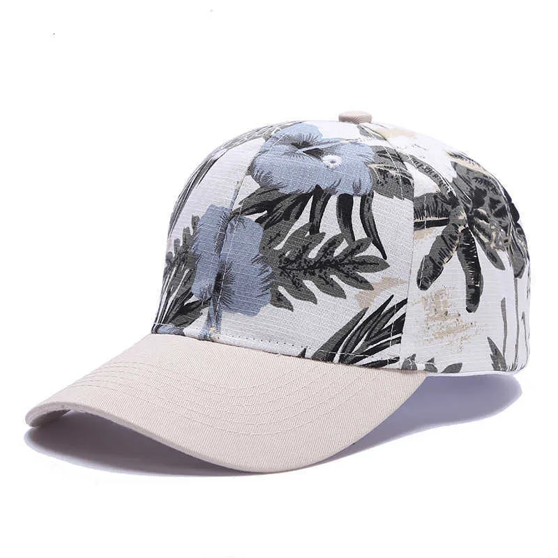 Korean-style unisex floral baseball cap with adjustable  display picture 1