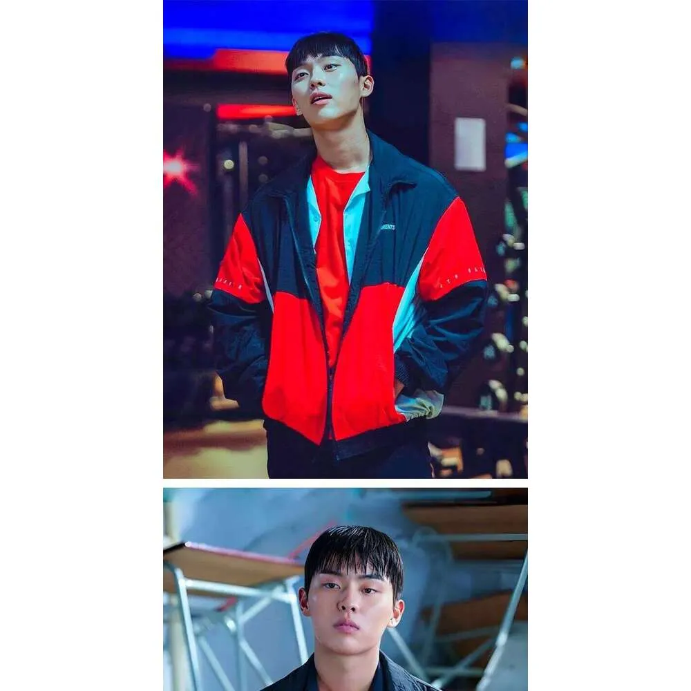 Qt8 Y2K Unisex Crew Neck Jacket Polyester Cotton From