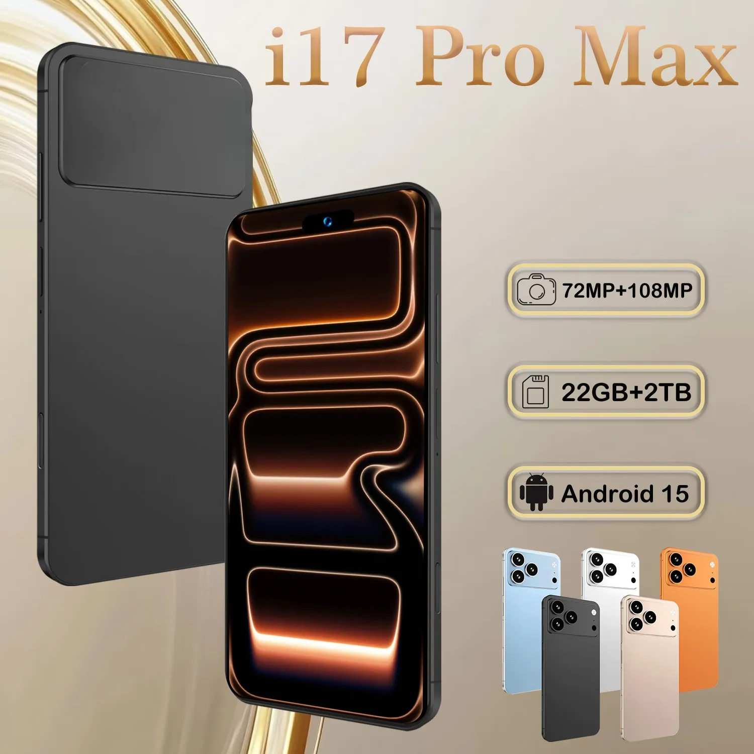 I17 Pro Max Unlocked 5G Smartphones   8000mAh... 