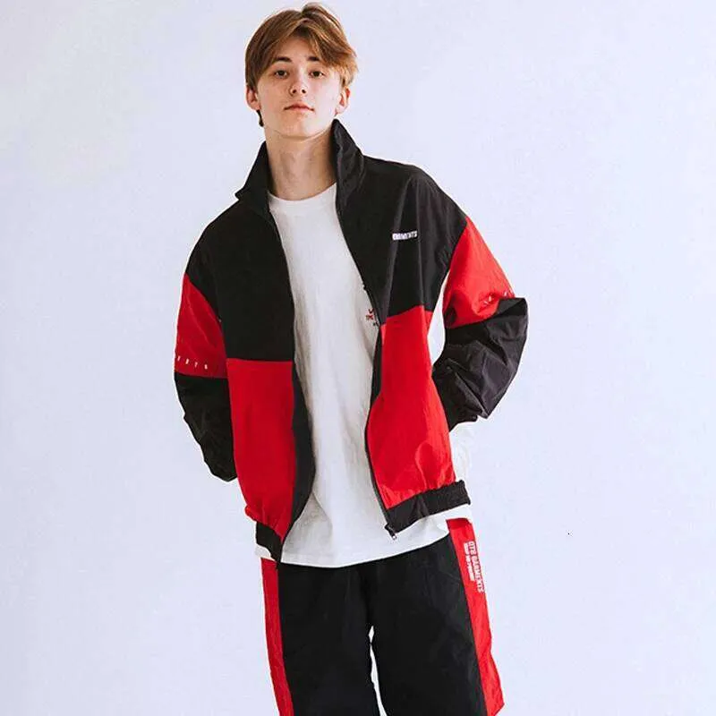 Qt8 Y2K Unisex Crew Neck Jacket Polyester Cotton From