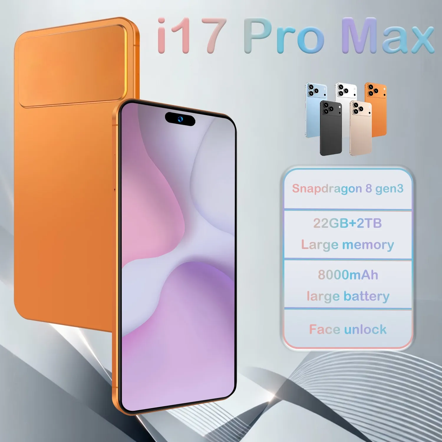 I17 Pro Max Android Smartphone   6.7 In QHD Display,... 
