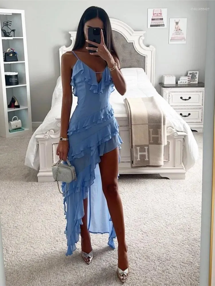 ladies blue summer dresses Women’s Strappy Maxi Dress – Long Flowy Beach Dress S/M a designer clutch or stylish hairstyle Summer Vacation Embroidery Shell Baby
