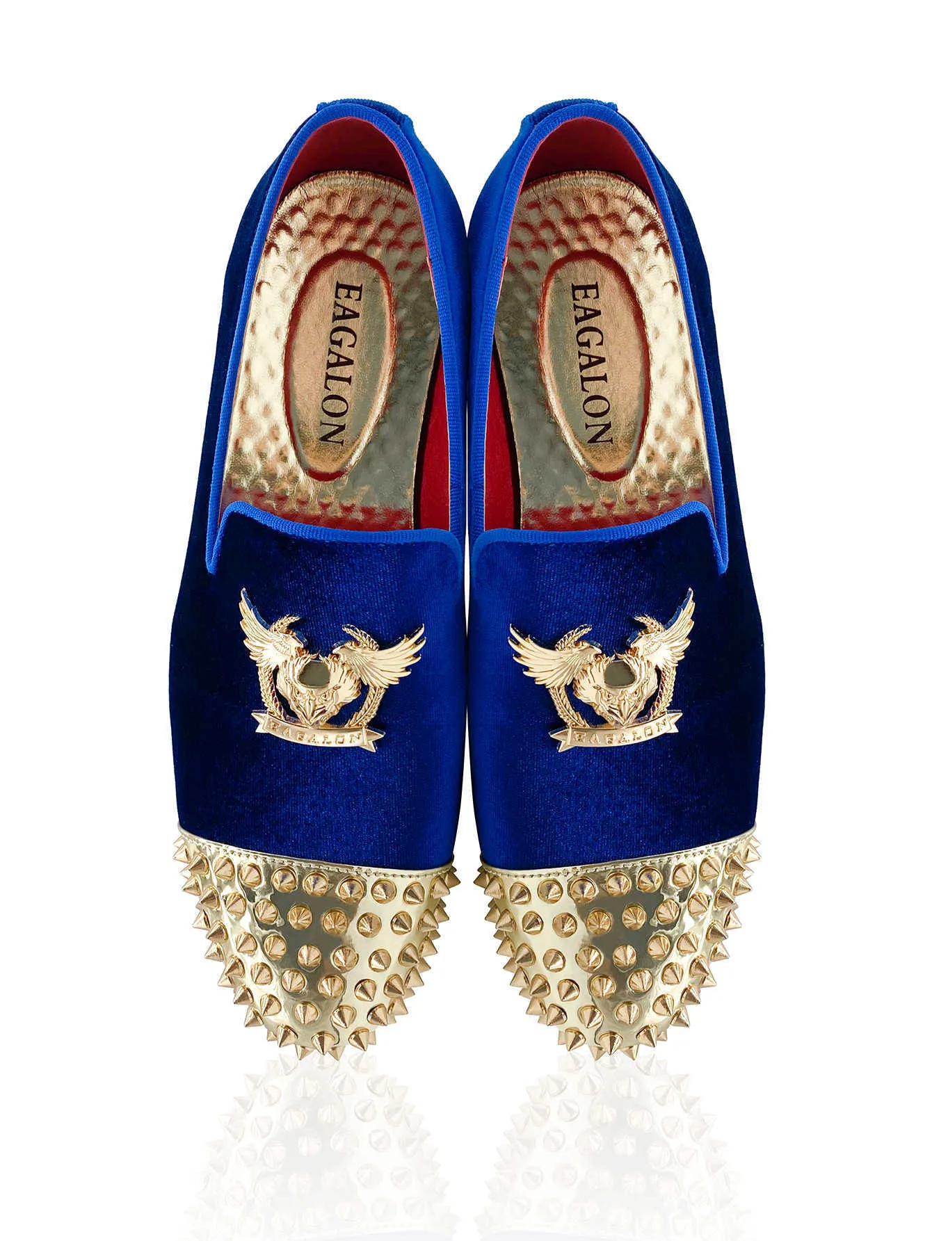 gold studded dress shoes Wholesale Diamond Loafers, Smooth Toe Upper,... At Only Rs.4,992.09 Finished