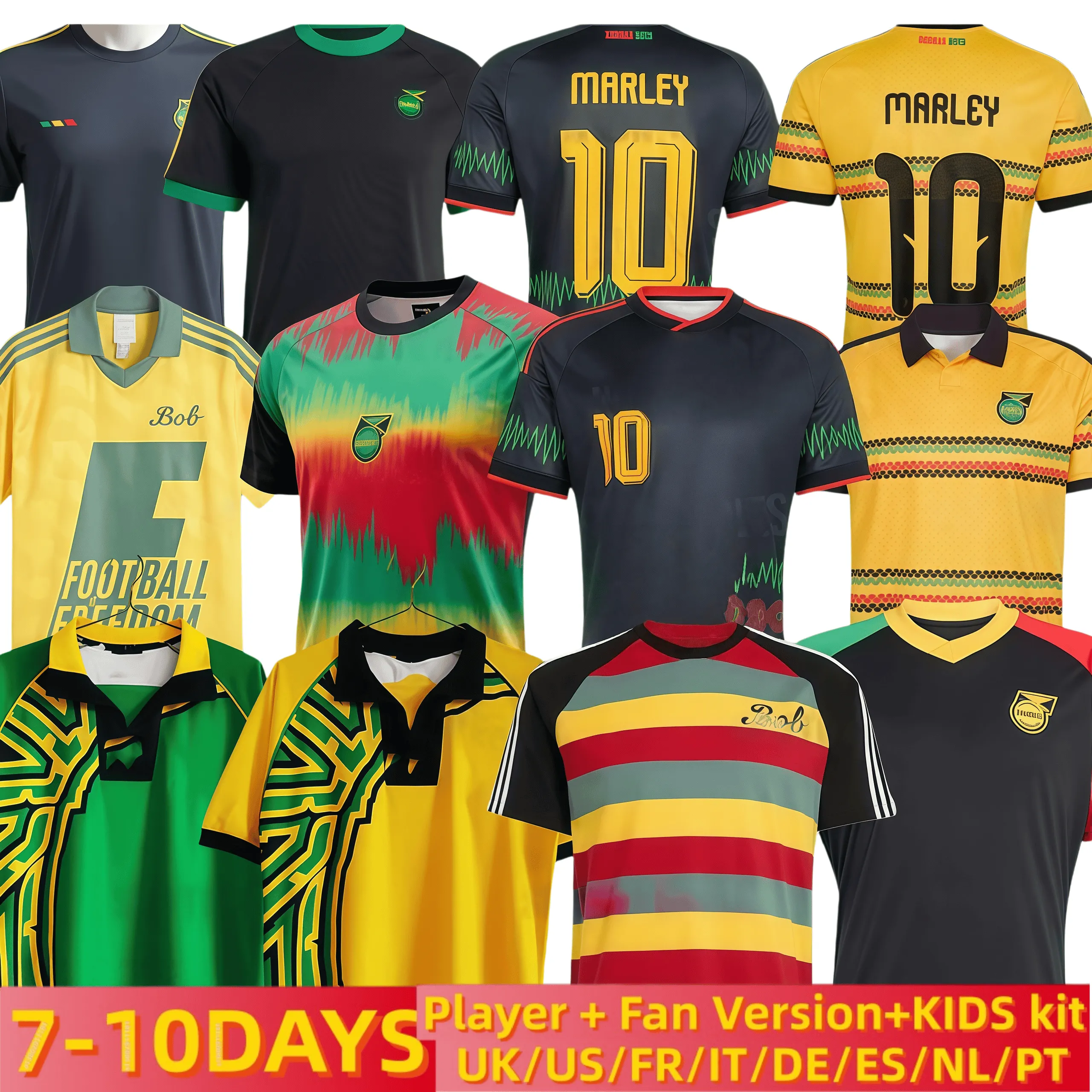 MARLEY Jamaica Soccer Jerseys 2026 World Cup From Kshudd66