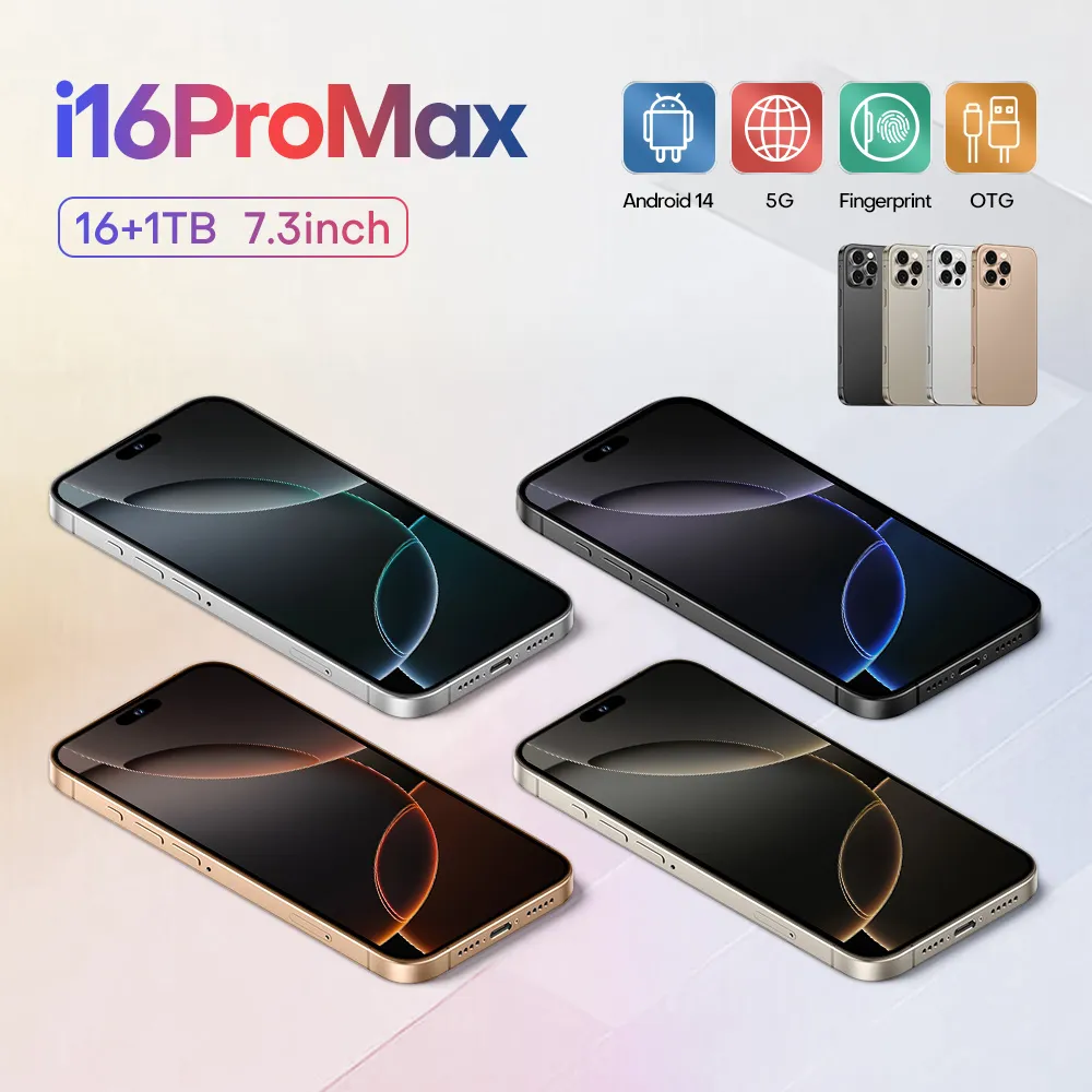 New I16ProMax 5G Smartphone   Snapdragon 8 Gen3... 