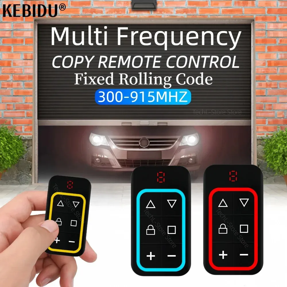 Multi Frequency 433 MHz Garage Door Remote Control Copy Duplicator 4-in ...