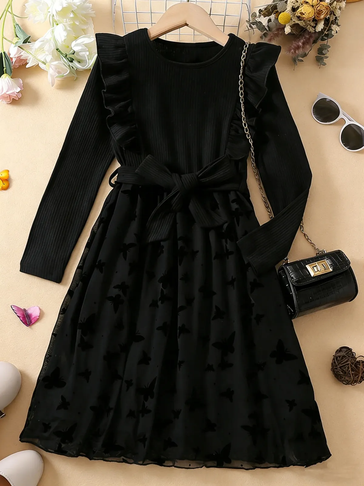 babyboo black dress BABY BOO- CORNELIA – Fundarentals Embellished tulle cowl overlay Dress Long Formal Earrings Select size:XL seltype_single