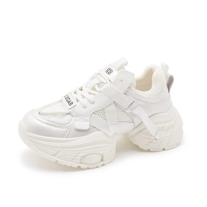 Sneakers chunky da donna leggere con suola alta per altezza_voghion.com