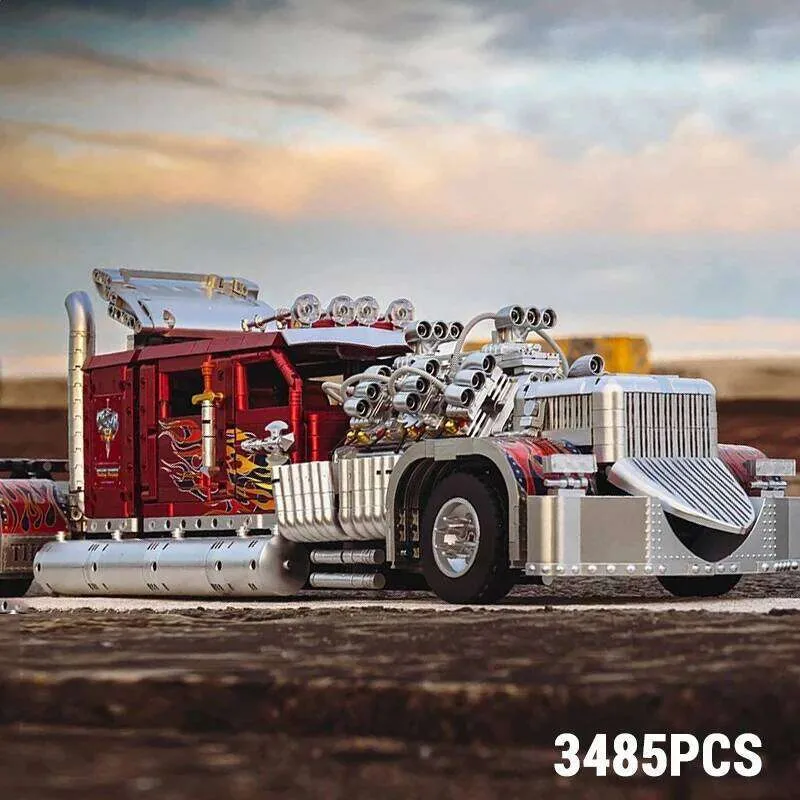 Heavy Truck Model Building Blocks Scalextric Set Desktop Ornaments And heavy-truck-model-building-blocks-scalextric-set-desktop-ornaments-and