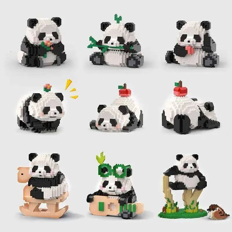 Creative Mini Micro Panda Block Panda Assembly Bricks Toys For Kids And ...