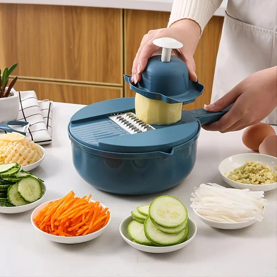 9 In 1 Stainless Steel Vegetable Cutter   Automatic... 