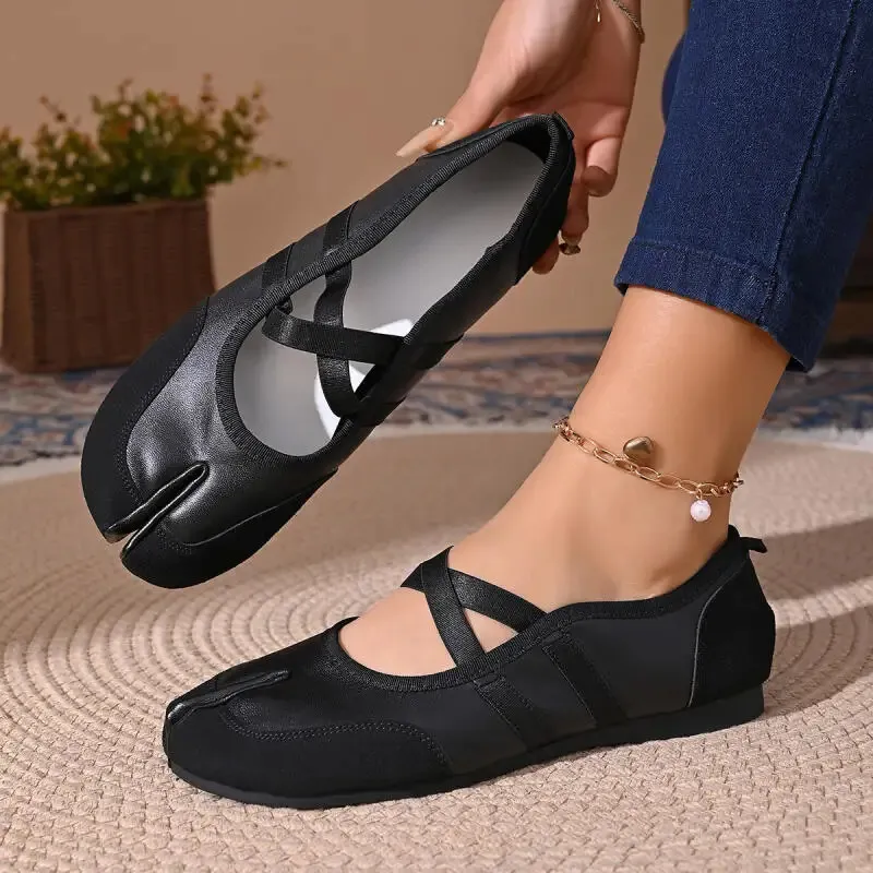 Comfort Flat Heel Lightweight Tabi Women Summer Soft On Non Slip Sneakers Casual Womans Walking Shoes 260307_voghion.com