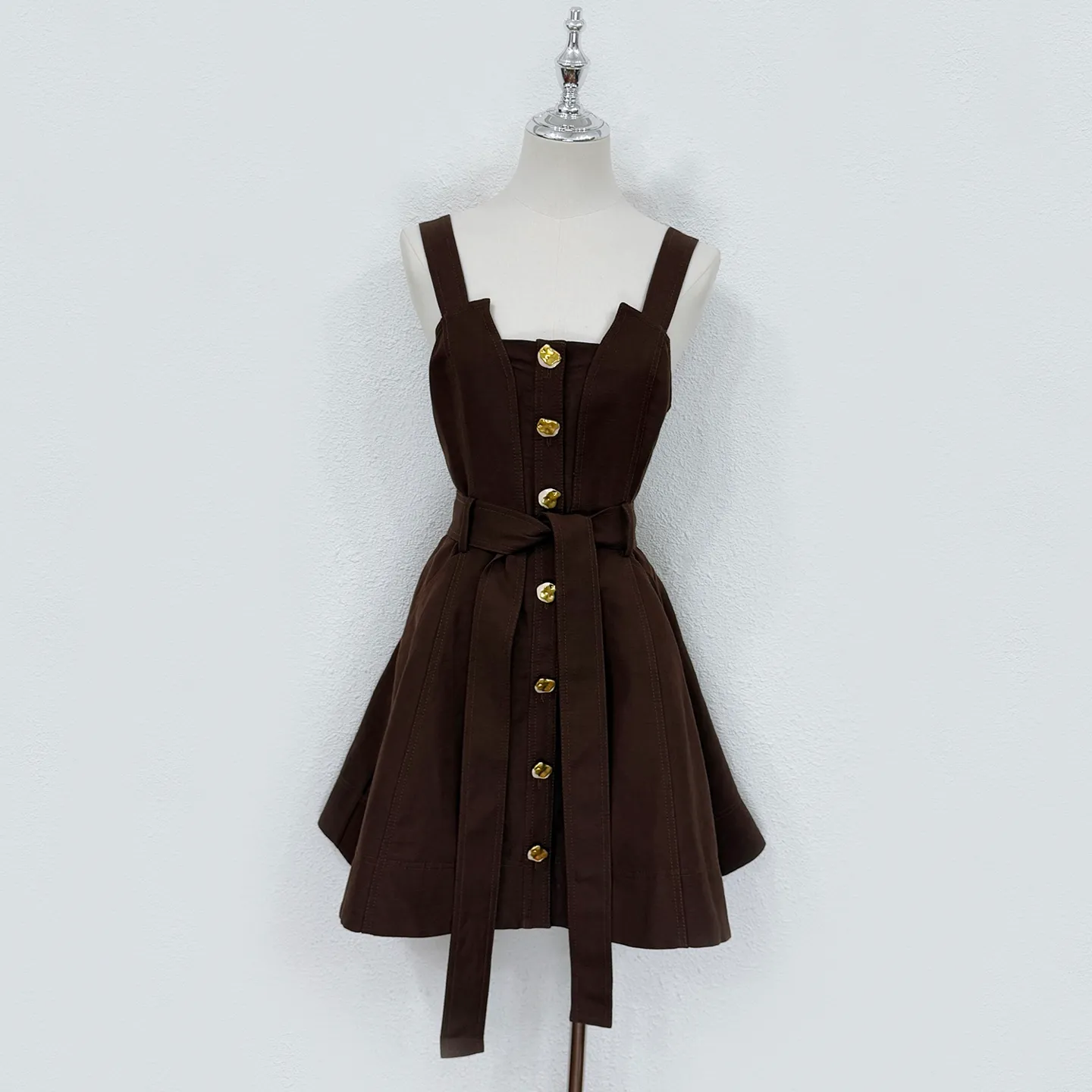 motel rocks brown gingham dress Rihoas Plaid Sheath MODEL WEARS SIZE Wedding Morning Pictures Color:COCOA TOP 10 BEST Bridesmaid