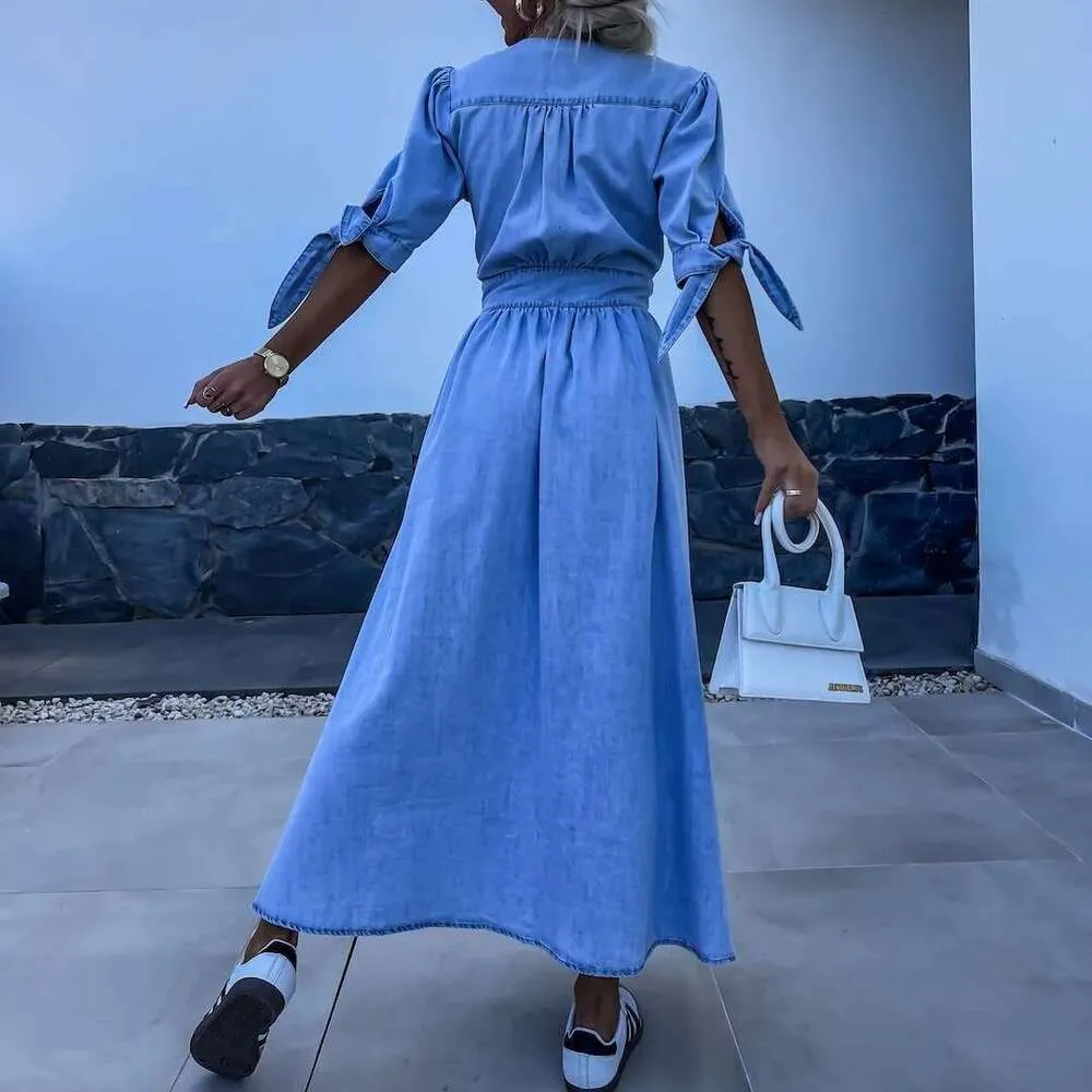 amazon ladies denim dresses Long Sleeve Dress Shirt Dress New Cross Border Amazon Womens From 31,42 € denim dress with cardigan