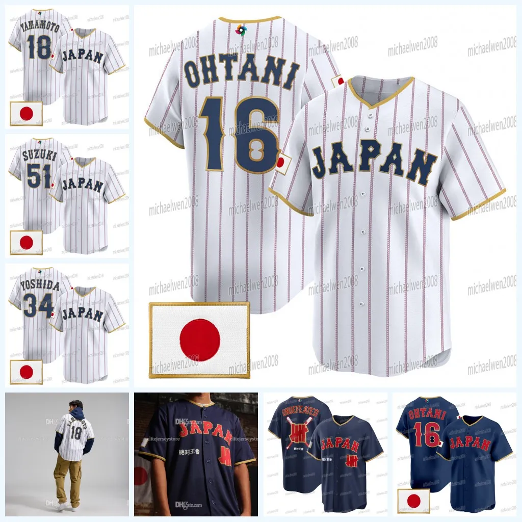 Custom Team Japan 2026 Undefeated WBC Baseball Jersey From