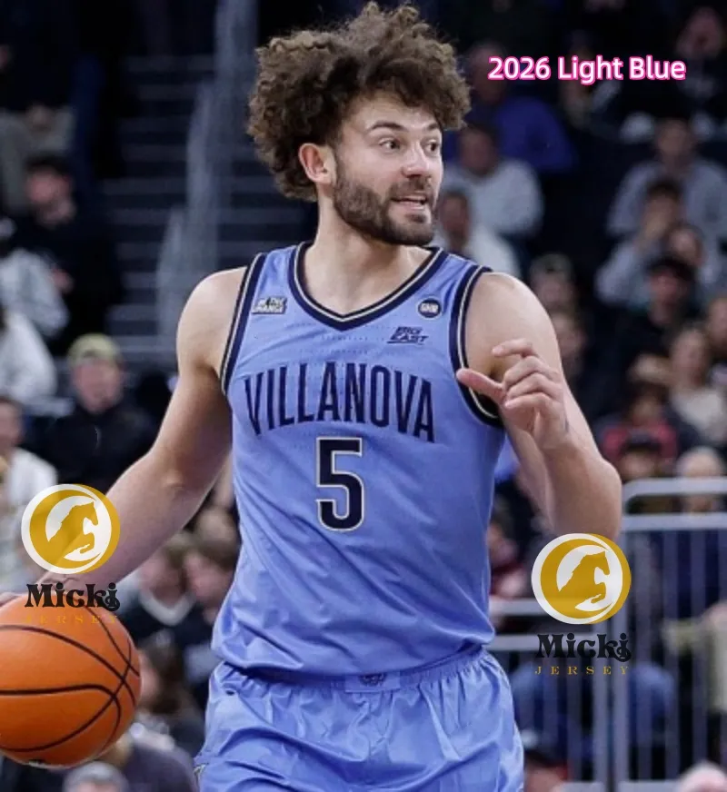 Custom Stitched Villanova Wildcats Basketball Jerseys From