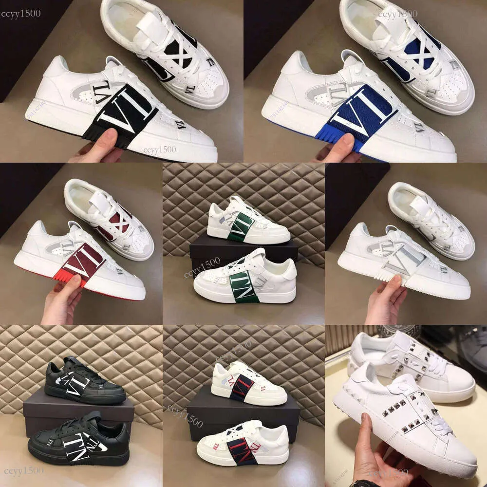 2026 Designer rivet shoes Casual Men Low Heel Round Toe Calfskin ...