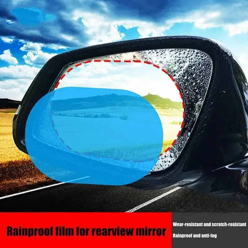 Car Rearview Mirror Rainproof Clear Anti Fog Waterproof Film Sticker ...