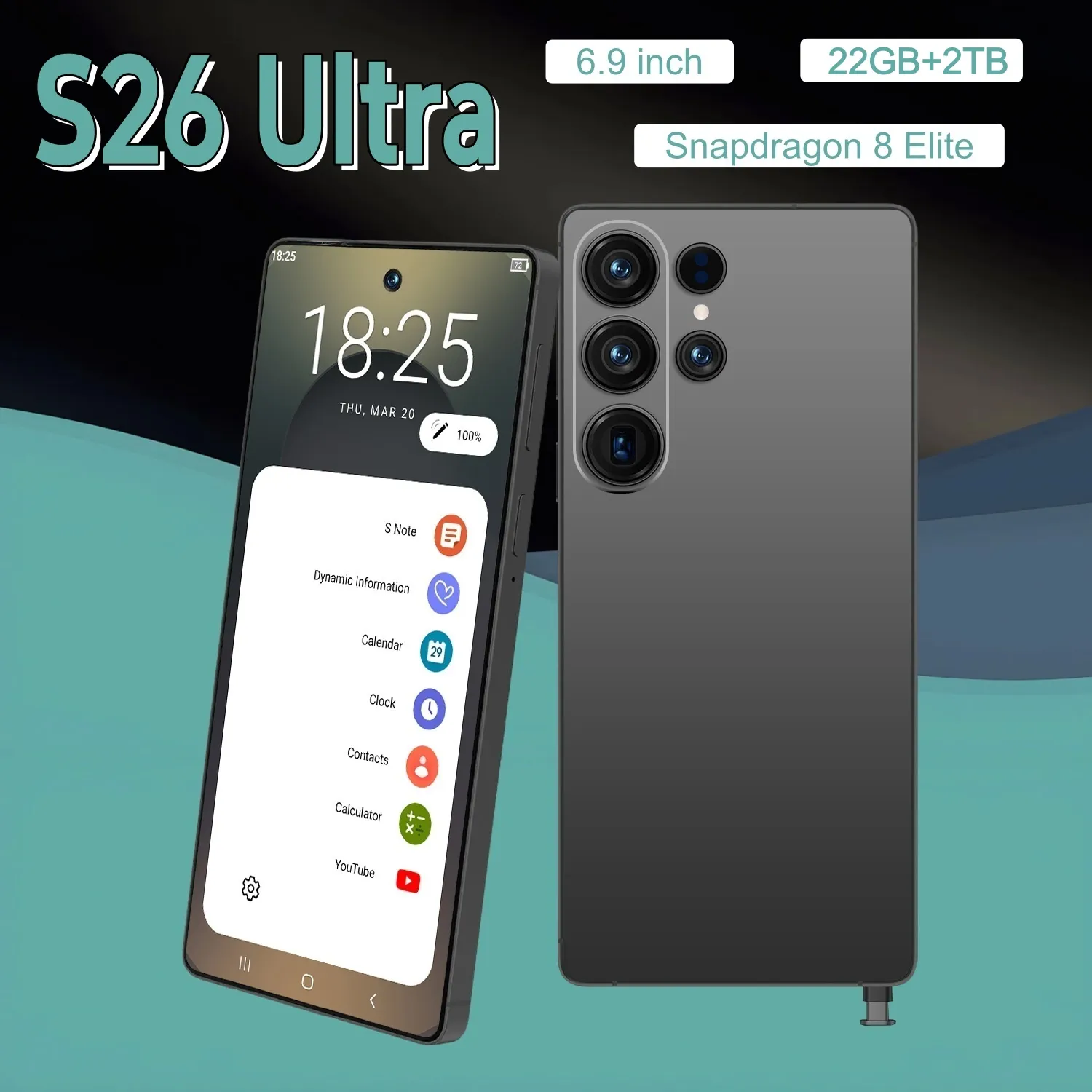 S26 Ultra 5G Smartphone   Snapdragon 8 Elite 12 Core... 