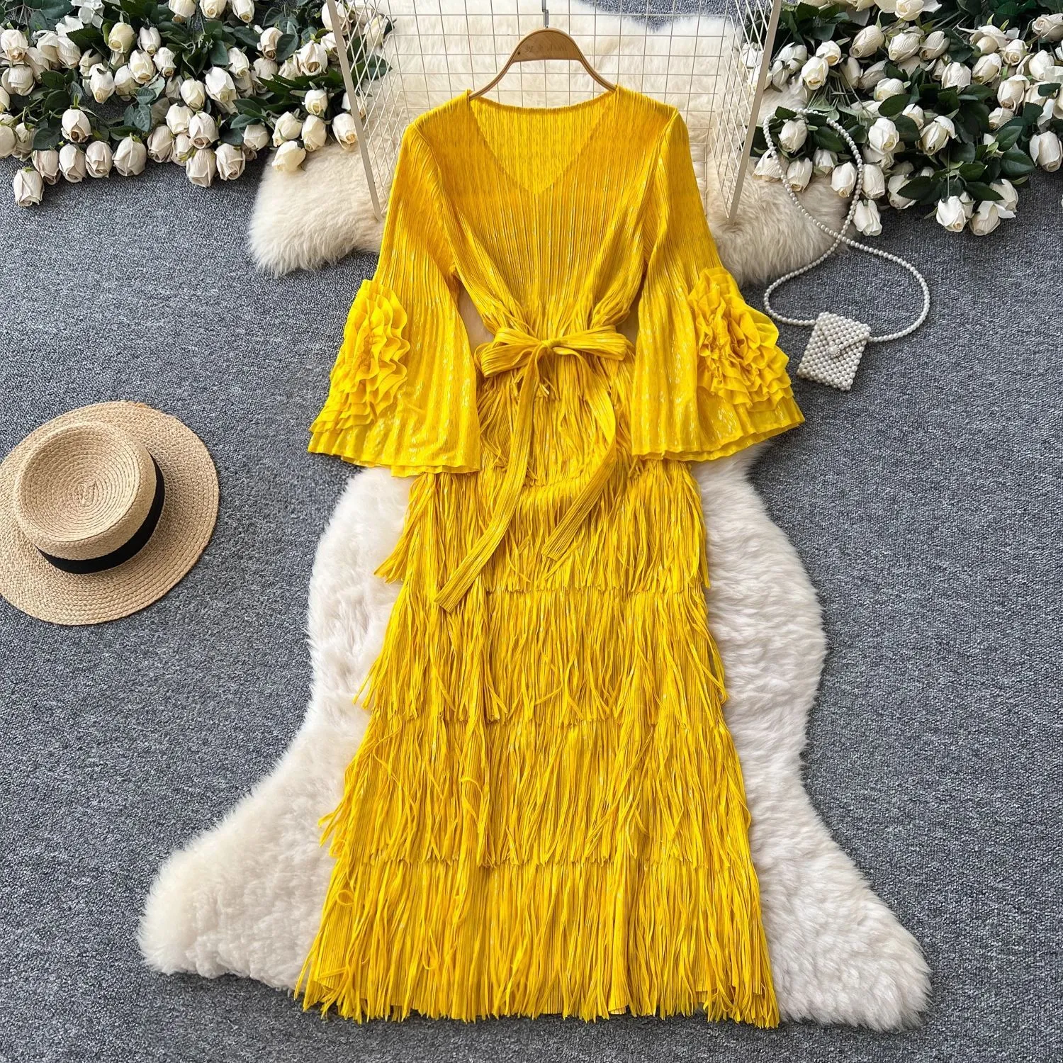 cute bell sleeve dresses Women's Dresses Desert Rose Bell Sleeve Mini Dress White L by Selfie Leslie