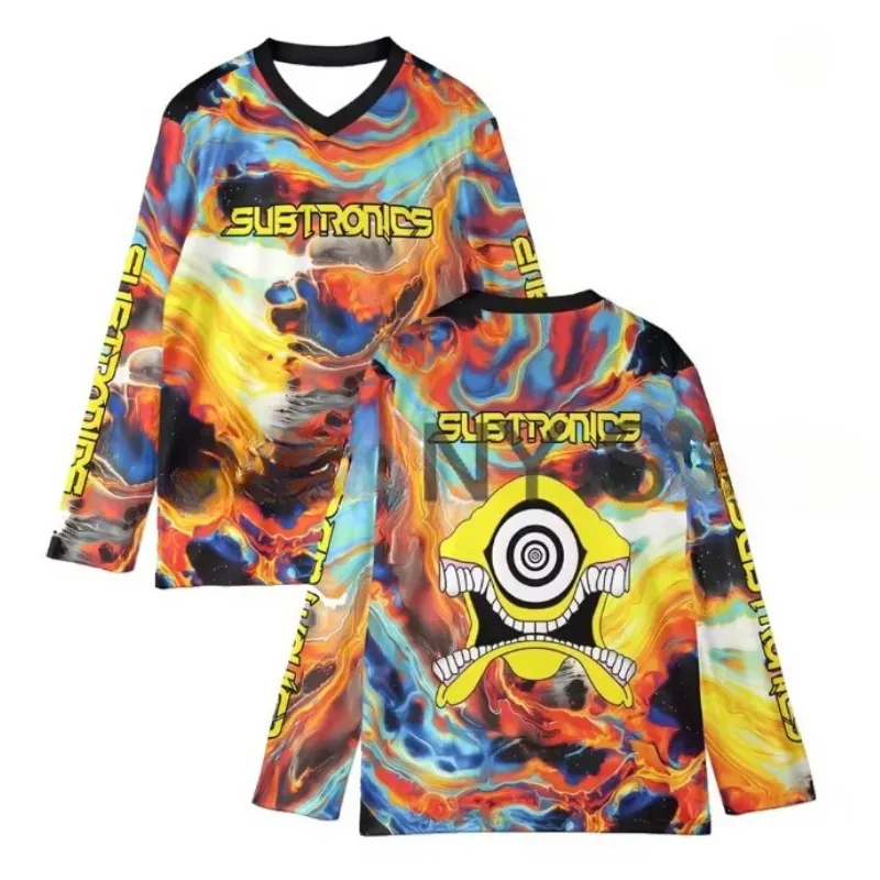 Wholesale Subtronics Rave Hockey Jersey 2026 Music Festival V Neck Long ...
