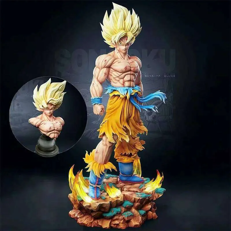Jt 像ドラゴンボール Z 息子フィギュア交換可能なヘッド Led...を 