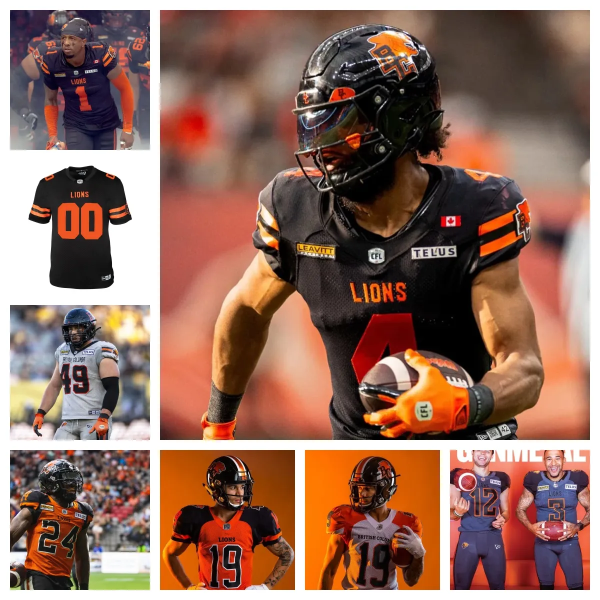 BC Lions Custom Personalized Football Shirts Rourke Hatcher, Butler ...