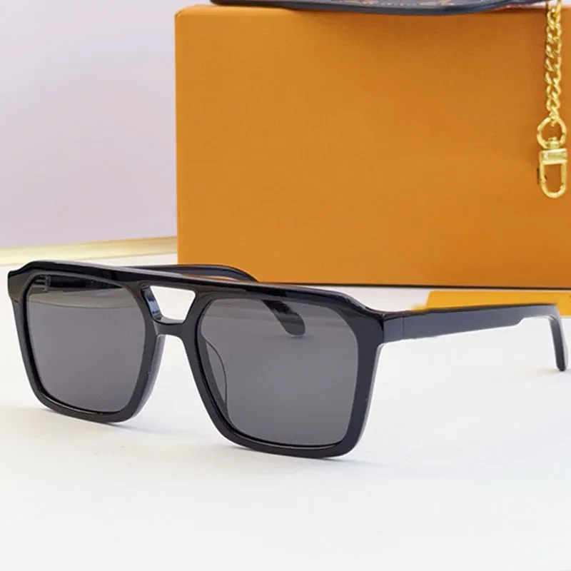 Womens Square Acetate Frame Sunglasses with Blue Polarized  display picture 1