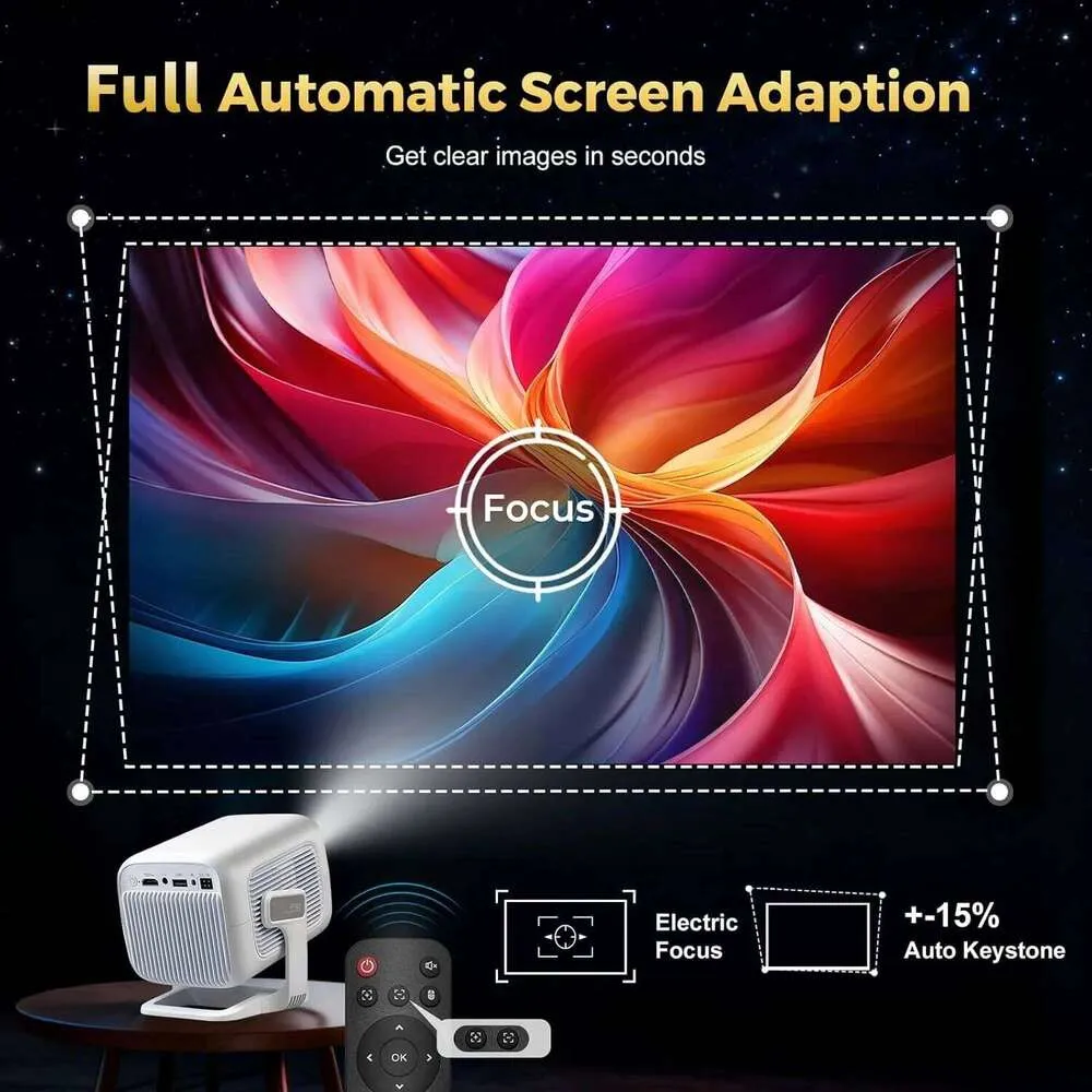 LynCast 4K X3AQ Projector 500ANSI Native 1080P Auto... From 45,74 ...