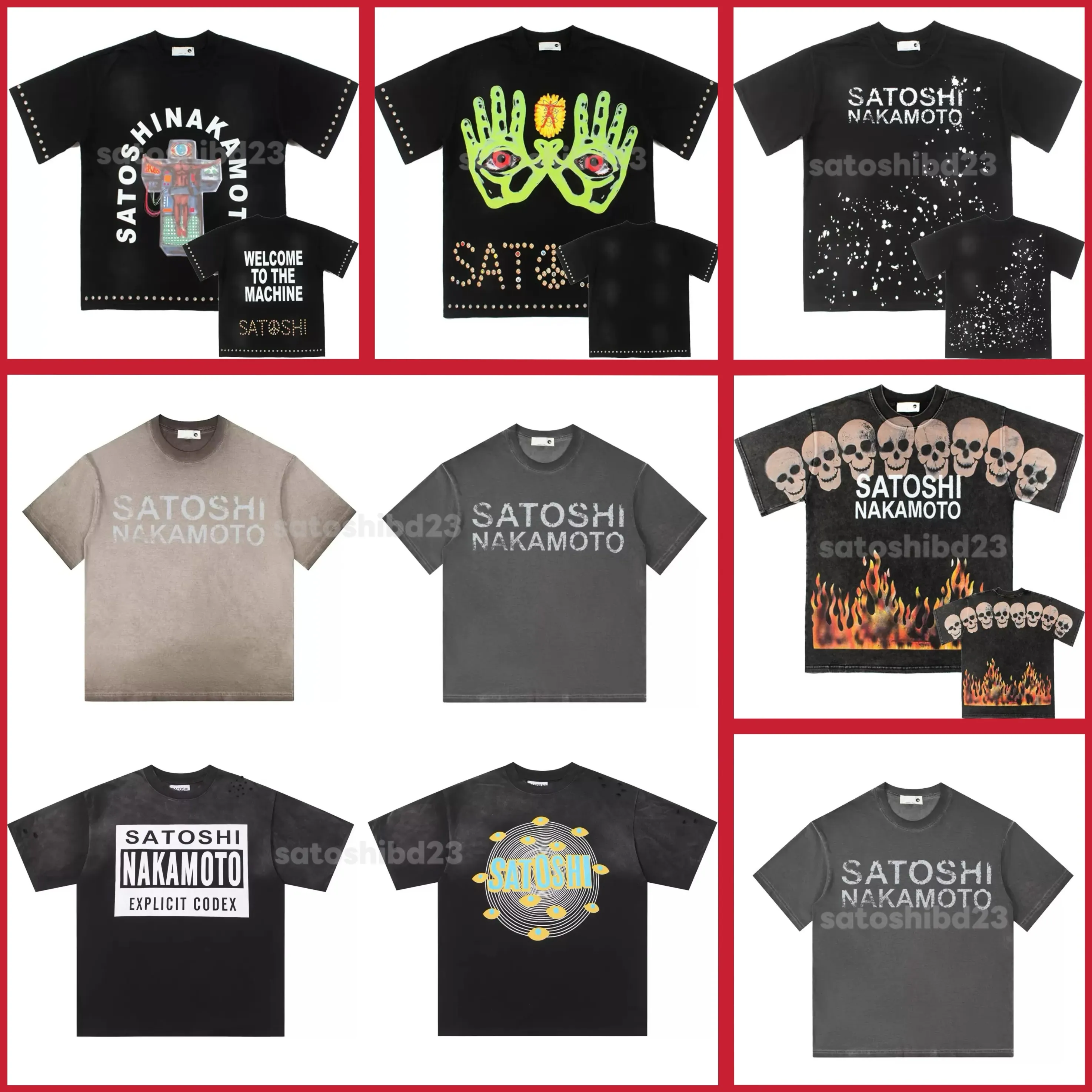 サトシ・ナカモト シャツ サトシ シャツ トップス Tシャツ ナカモト